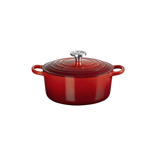 Signature Round Cocotte | 24 cm | Cerise, Le Creuset