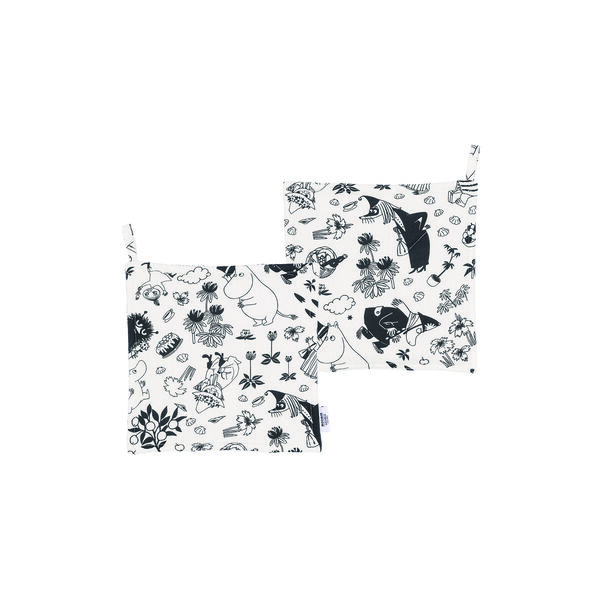 Moomin Pot holder 2 pcs, off-white Moomin Pot holder 2 pcs, off-white, Moomin Arabia