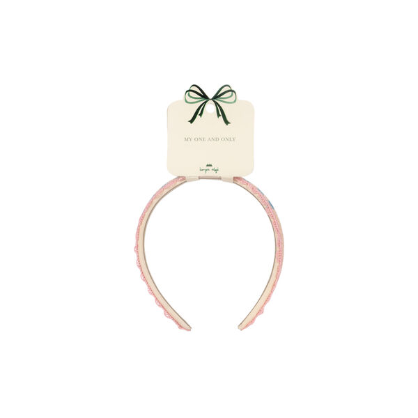 Heart Embroidery Hairbrace, buttercream, Konges Sl&oslash;jd