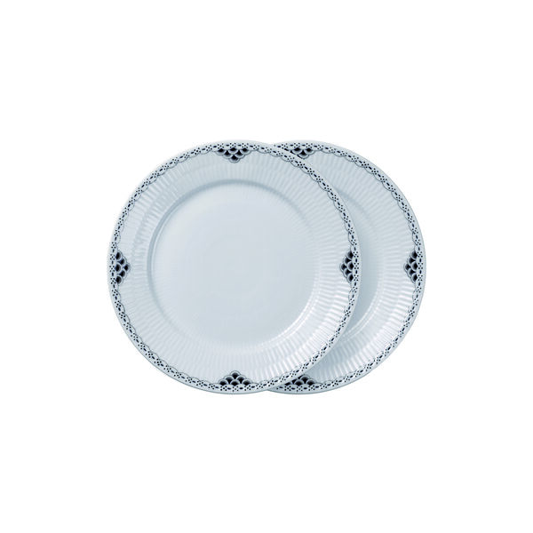 Black Lace Plate Ø 22 cm, 2 pcs., Royal Copenhagen