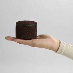 LovaMBG Jewelry Box S Suede, dark brown, Markberg