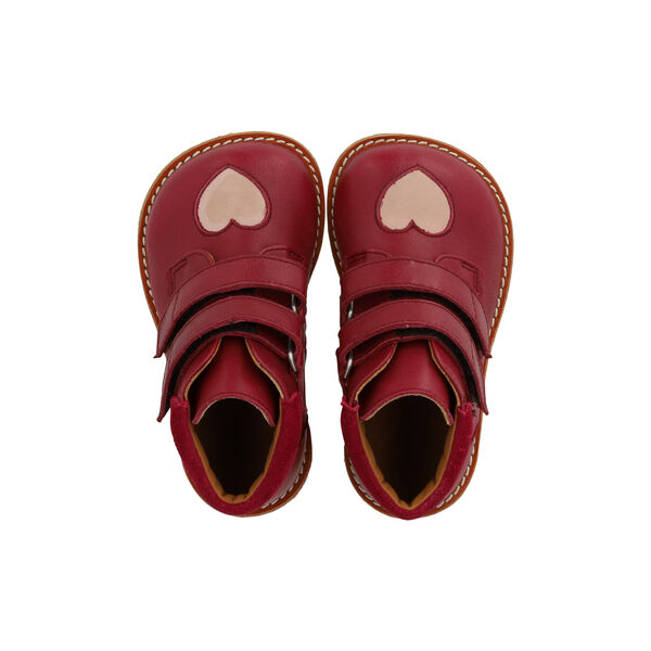 Spacious Beginner's Velcro Shoe, berry/rosebud, ANGULUS