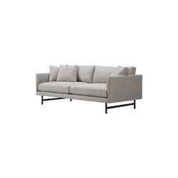 5652 Calmo 95 2-seater Sofa, beige/black, Fredericia Furniture