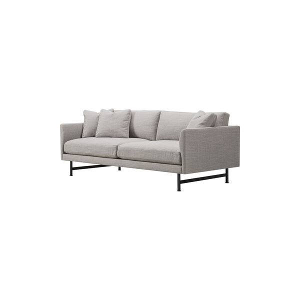5652 Calmo 95 2-seater Sofa, beige/black, Fredericia Furniture