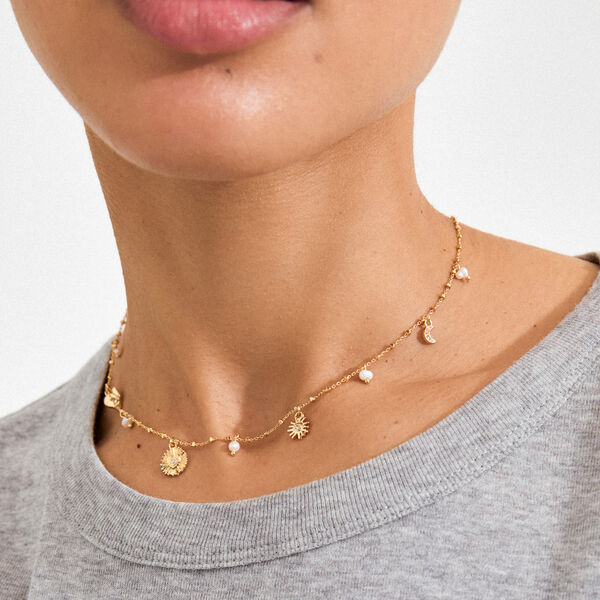 MYLAN necklace, gold plated, Pilgrim