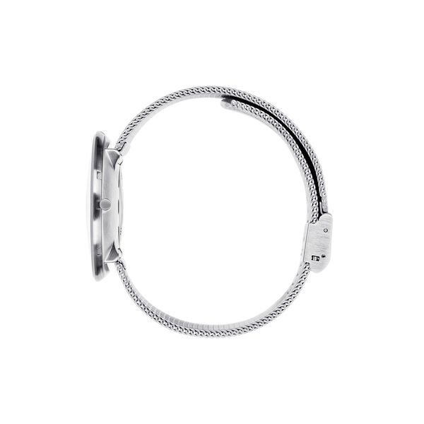 Bankers Wrist Watch, white/steel/matt steel, Arne Jacobsen Watches