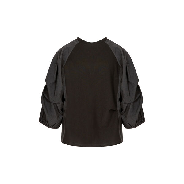 Blouse with mix puffy sleeves, black, Coster Copenhagen