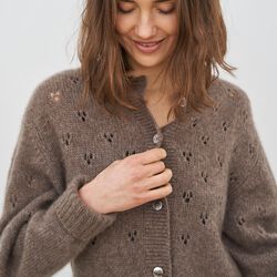 Harmonie Cardigan, hazelnut, CARE BY ME