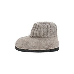 Slippers Wool , camel melange, HUTTEliHUT