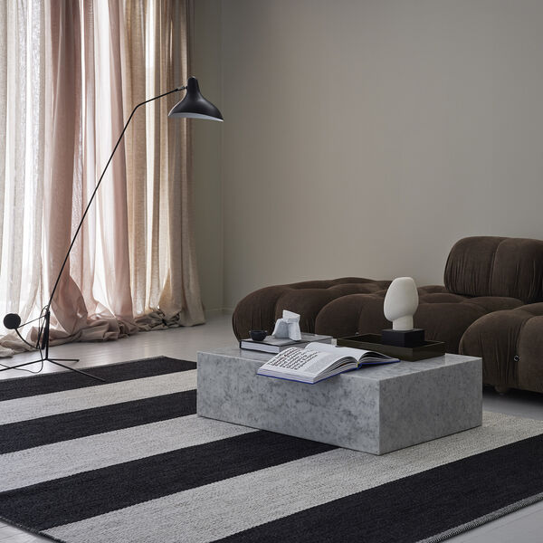Wide Stripe Icon Rug, midnight black 554 Wide Stripe Icon Rug, midnight black 554, Kasthall