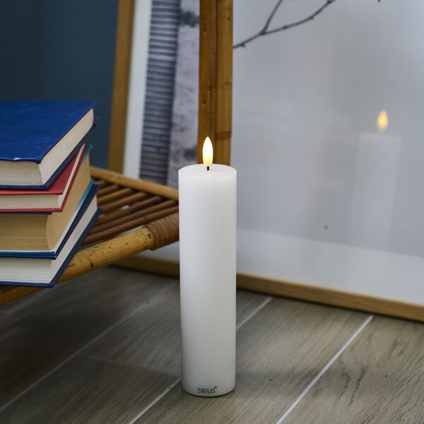 Sille Rechargeable Candle, white, Sirius Home