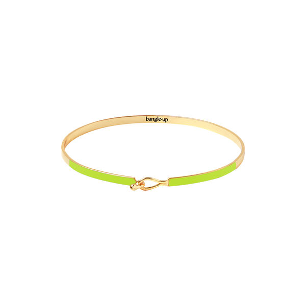 LILY Bracelet, green flash, bangle up