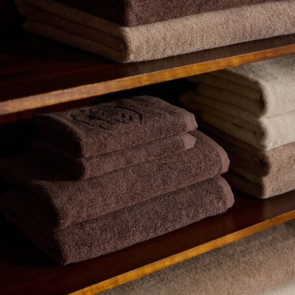 Damask Terry Washcloth | Dark Chocolate, Georg Jensen Damask