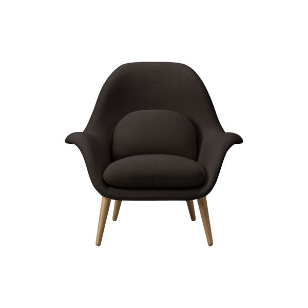 FF1770 Swoon Lounge Chair, Sunniva 383/lacquered oak, Fredericia Furniture