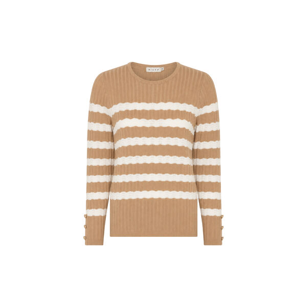 BBJumper  BBEcoveroAutStripeK, camel/offw, Micha