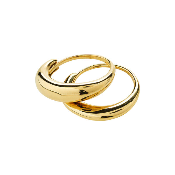 KAISYN ring 2-in-one set, gold plated, Pilgrim