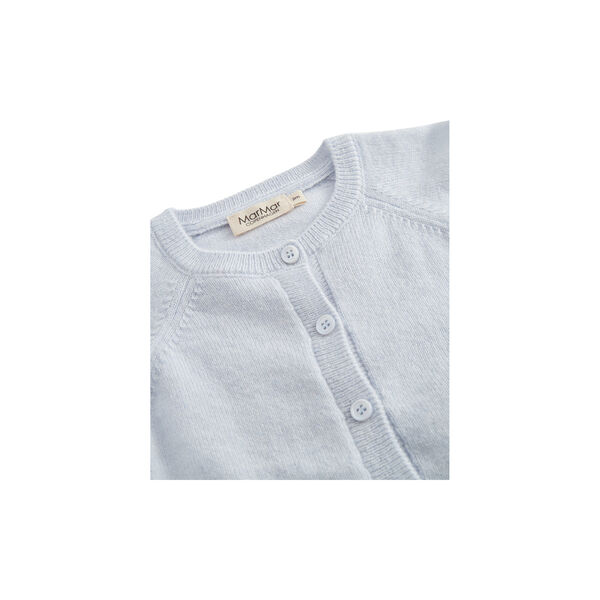 Tamla Cashmere Cardigan, light blue mel., MarMar Copenhagen
