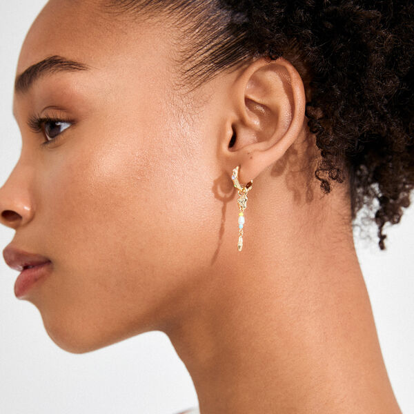 ELLINGTON earrings, gold plated, Pilgrim