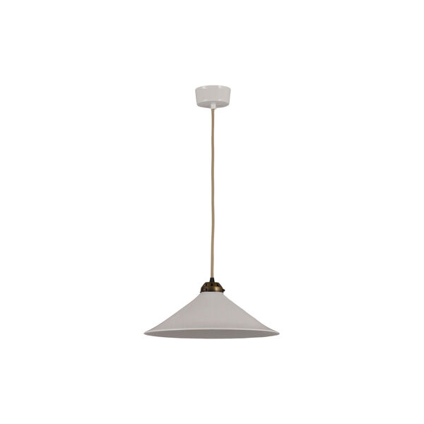 Cobb Large Pendant, antique brass, Original BTC