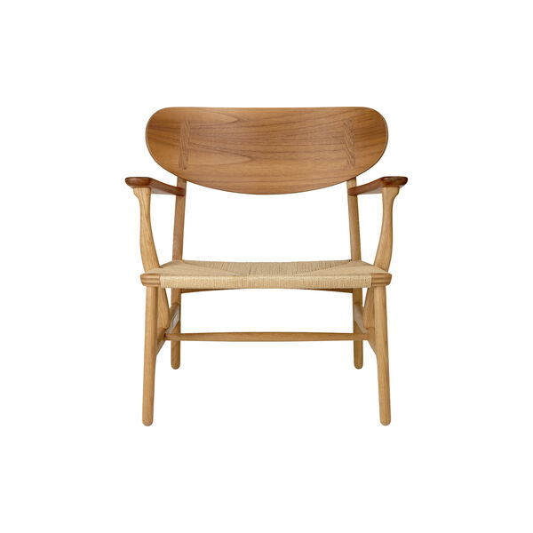 CH22 Lounge Chair, oiled teak/oak/natural, Carl Hansen & Søn
