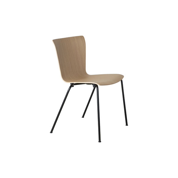 VM110 Vico Duo Dining Chair, lacquered oak/black, Fritz Hansen