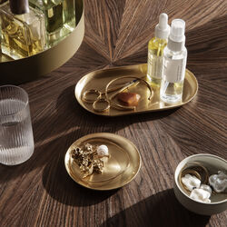 Basho Tray Round, brass, Ferm Living