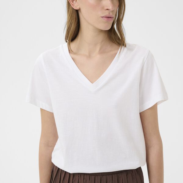 KBFatima Tee, bright white, Karen by Simonsen