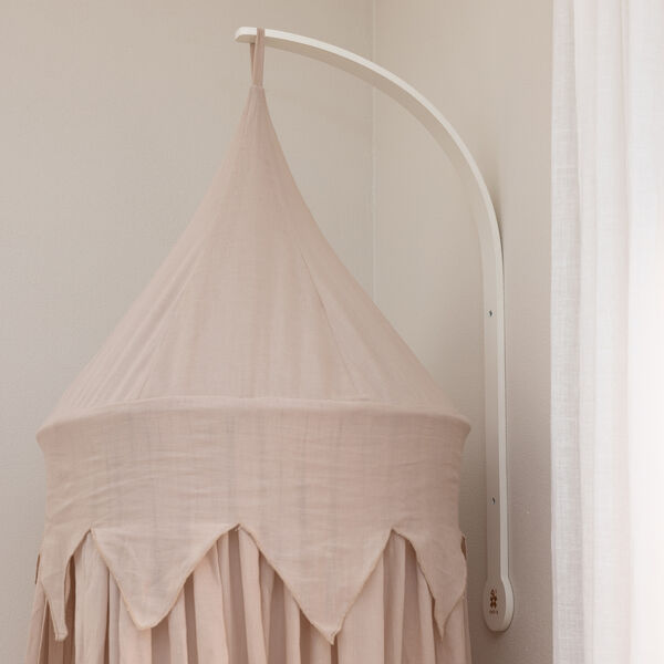 Wall-mounted Canopy Holder, classic white Wall-mounted Canopy Holder, classic white, Sebra