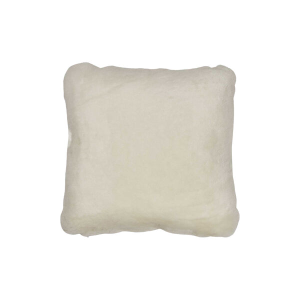 New Zealand Sheepskin Cushion, white, NATURES Collection