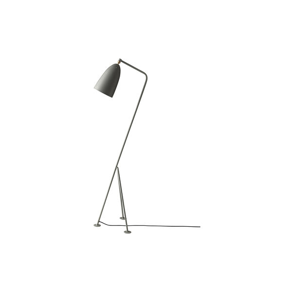 Gräshoppa Floor Lamp, dusty blue semi matt, GUBI