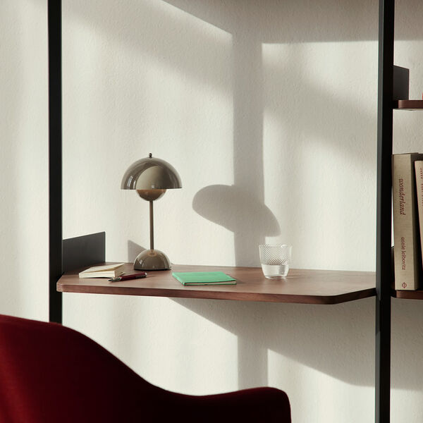 Rombe IF1 & IF5 Shelving System Configuration B, anthracite/walnut, &Tradition