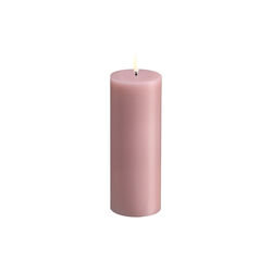 LED Smooth pillar candle | H 20 | Rose powder, Uyuni Lighting