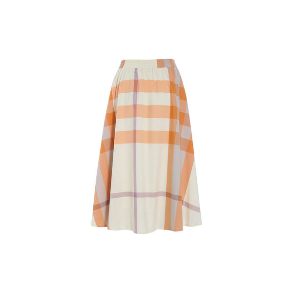 Frankie Skirt, orange checked, HUNK&Oslash;N