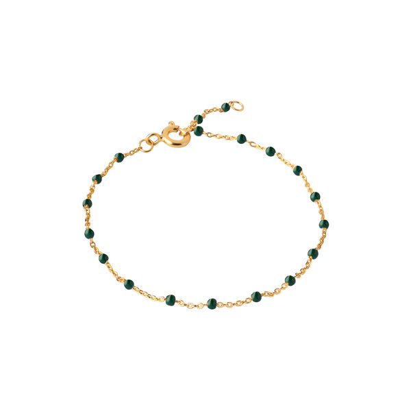Lola Bracelet, gold/petrol green, ENAMEL Copenhagen