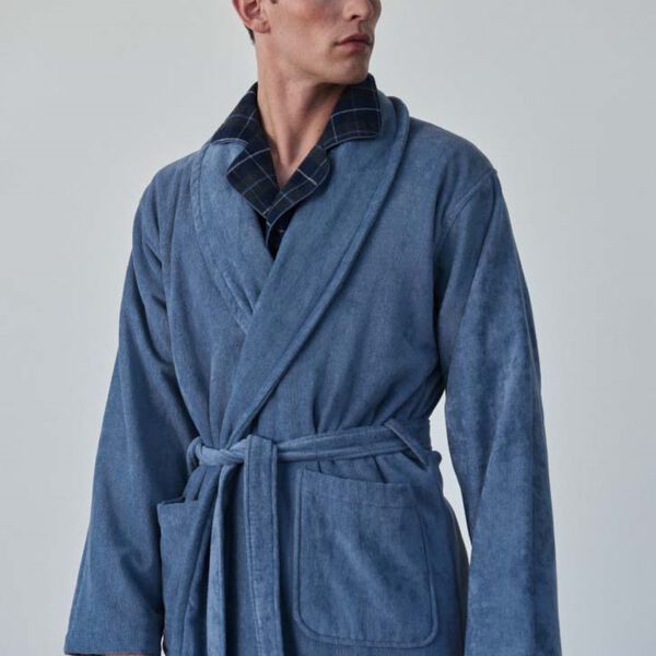 Kattegat Bathrobes, light grey solid, Ambassador 1867
