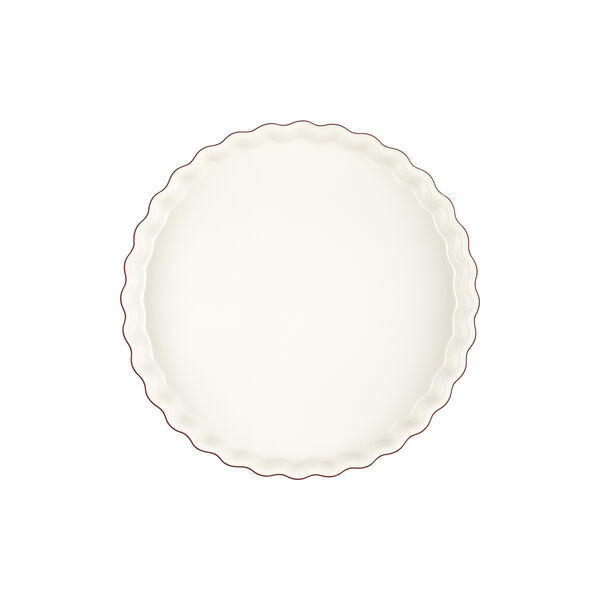 Heritage Fluted Flan Dish, garnet Heritage Fluted Flan Dish, garnet, Le Creuset