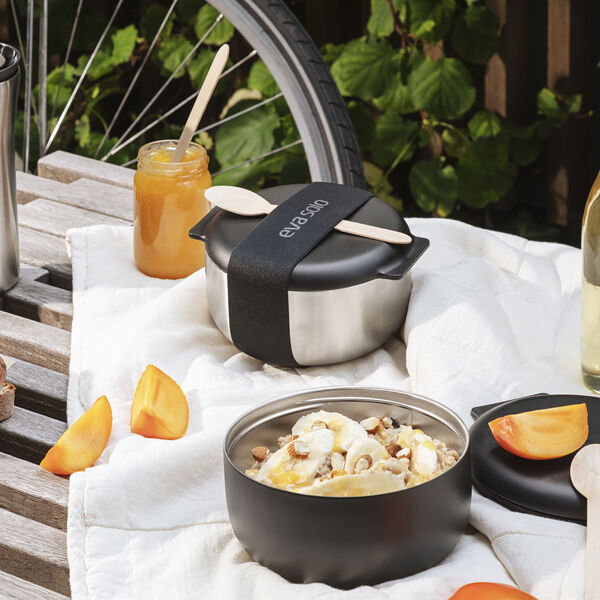 To Go Lunchbox, steel/black, Eva Solo