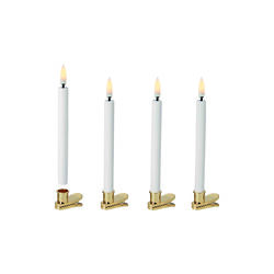 LED Christmas Tree Taper Candles with Clips 4 pcs, Uyuni Lighting