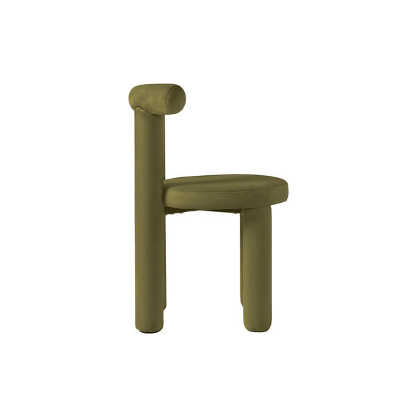 Calan Chair, velvet olive green Calan Chair, velvet olive green, Westwing Collection