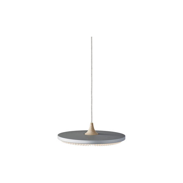 Soleil Pendant with Standard Shade, silver cloud/oak, LE KLINT