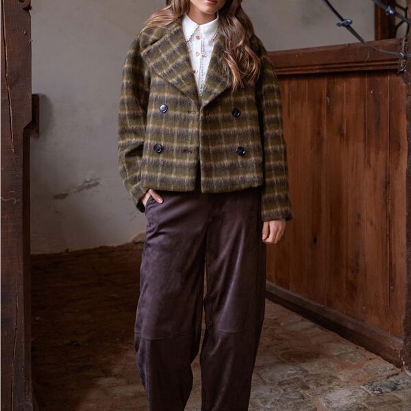 7710RDFCamero pants, chocolat, RUE de FEMME