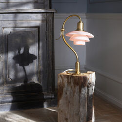 PH 2/2 Question Mark Pale Rose Table Lamp, Louis Poulsen