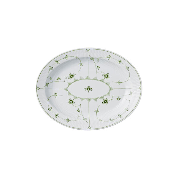 Green Fluted Plain Dish, Royal Copenhagen