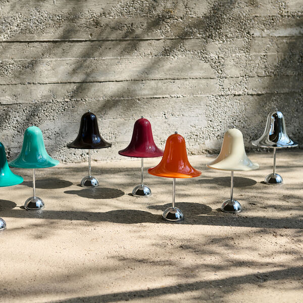 Pantop Portable Table Lamp, chrome, Verpan