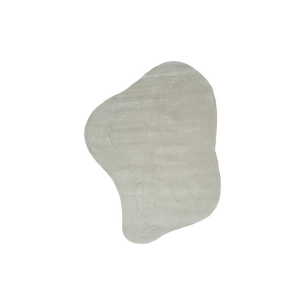 Fluid Arc Rug, chalk, Linie Design