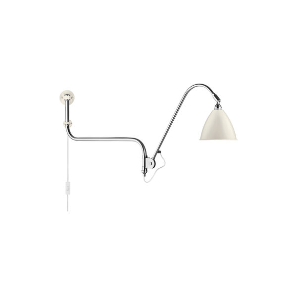 BL10 Wall Lamp, soft white semi matt/chrome BL10 Wall Lamp, soft white semi matt/chrome, GUBI