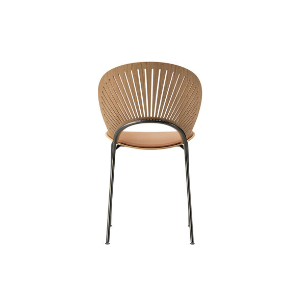3396 Trinidad Chair with Seat Upholstery, oiled oak/cognac/flint, Fredericia Furniture