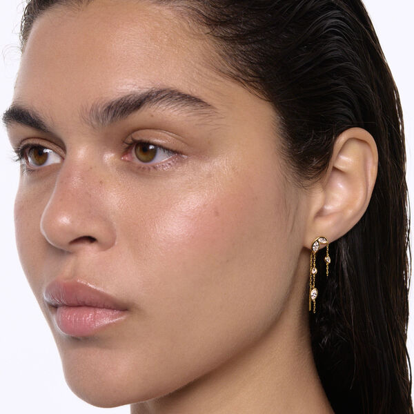 Swift Earring 03, Right, gold, Maria Black