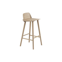 Nerd Bar stool, oak, Muuto