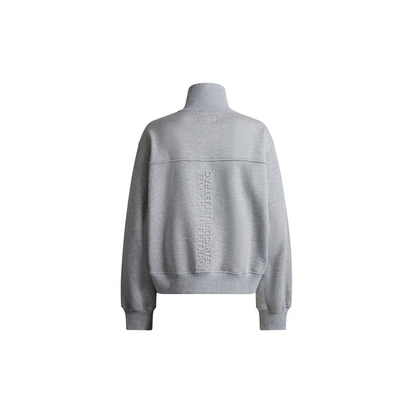 Air half-zip sweatshirt, grey melange, Cartel Copenhagen